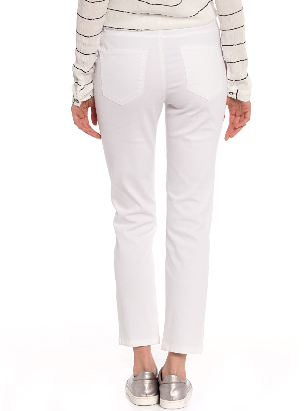 Woman WHITE Trousers-1
