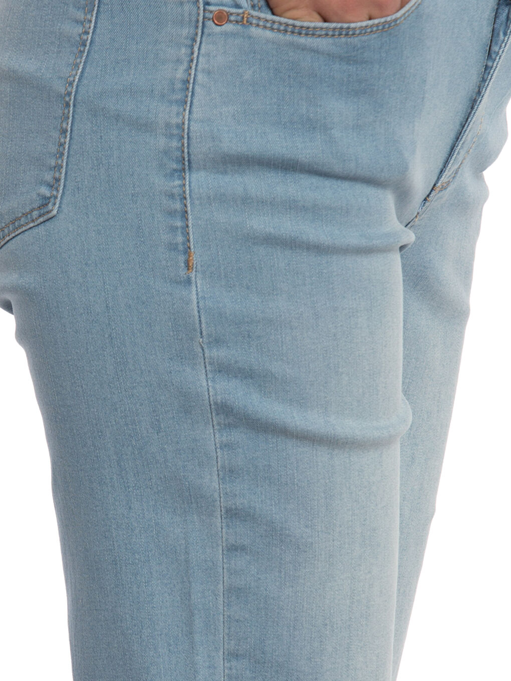 Açık İndigo Rodeo Jean Şort-3