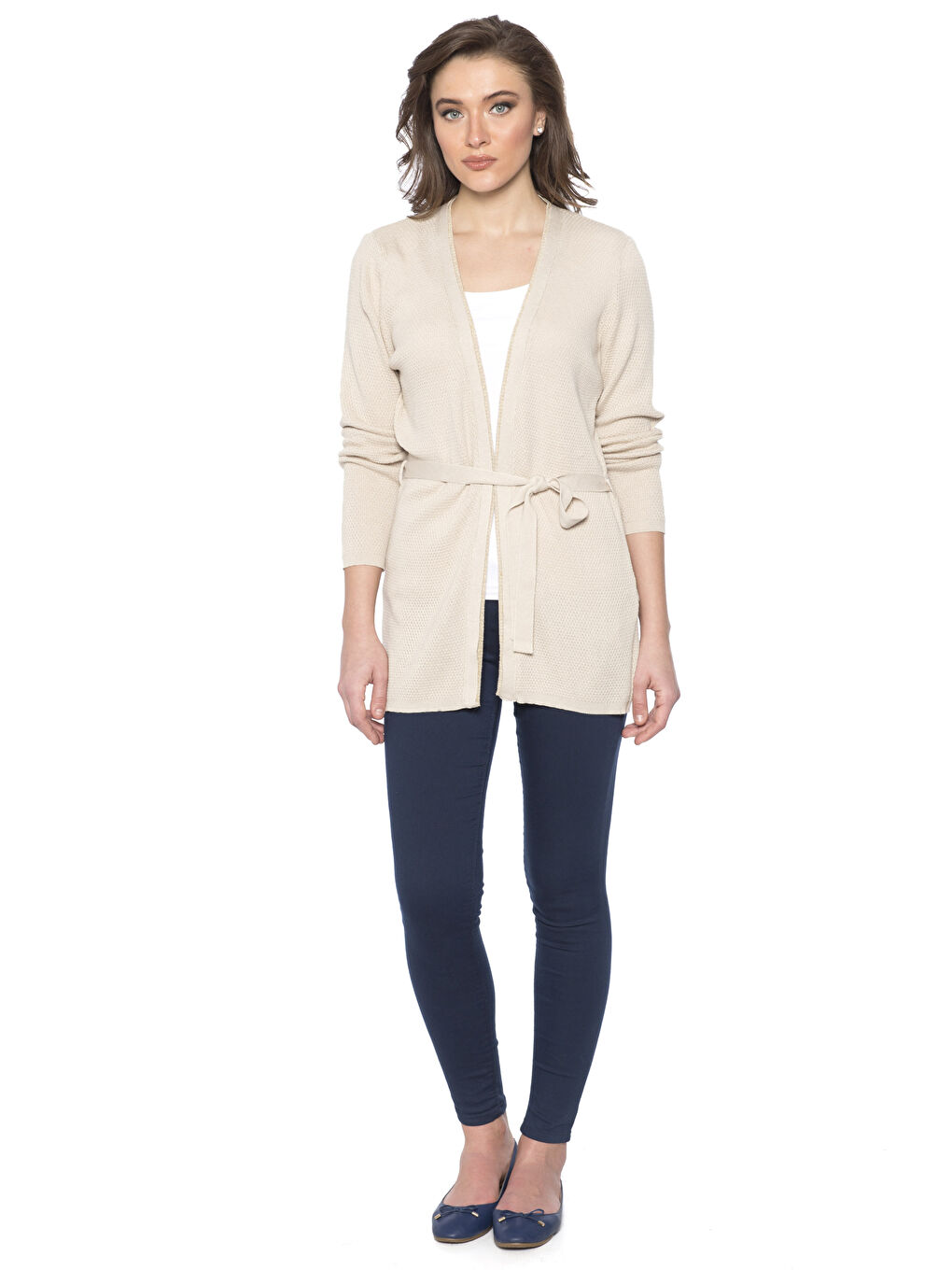 Cardigan BEIGE Femme-2