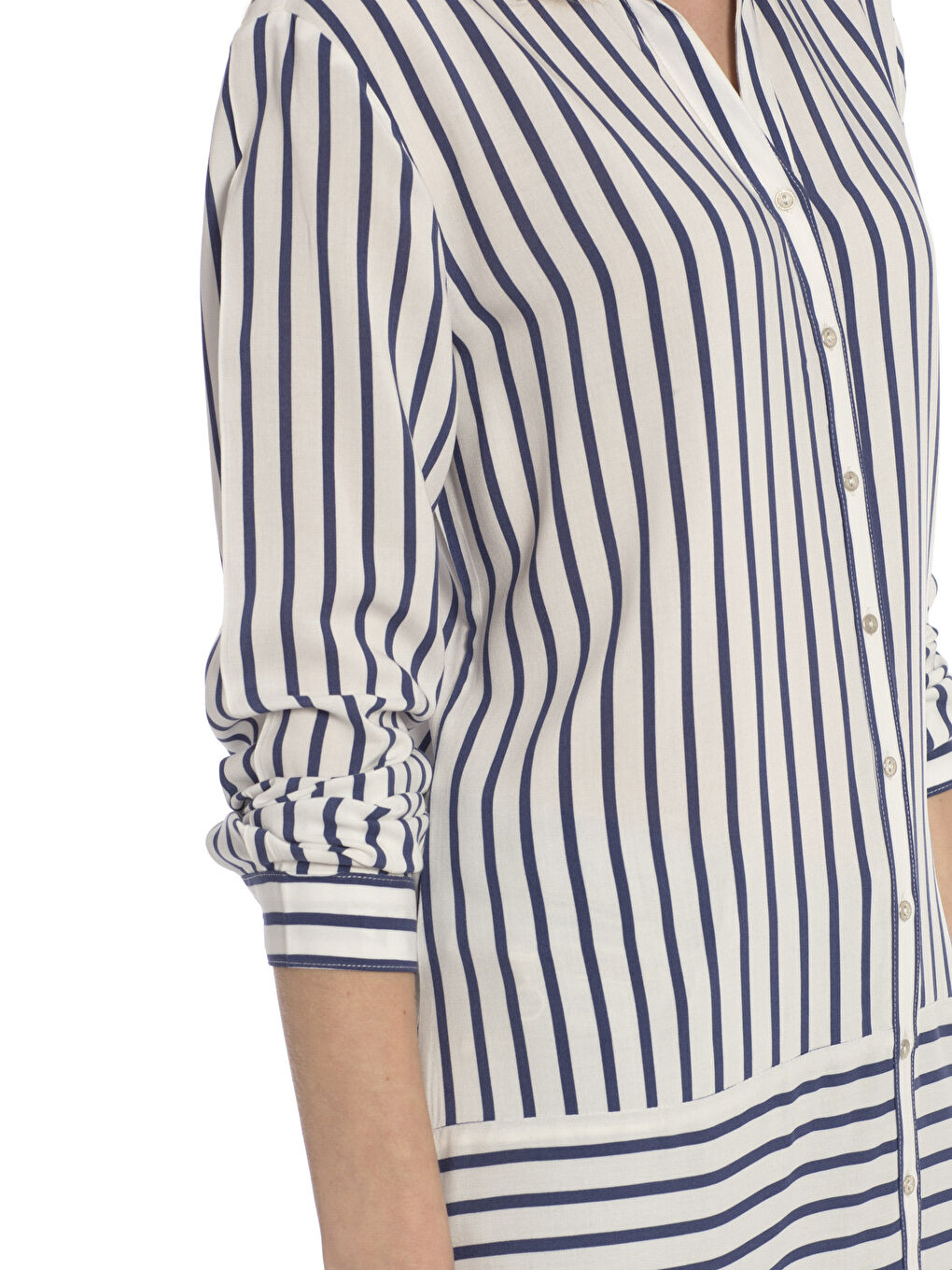 Lacivert Çizgili Tunik-3