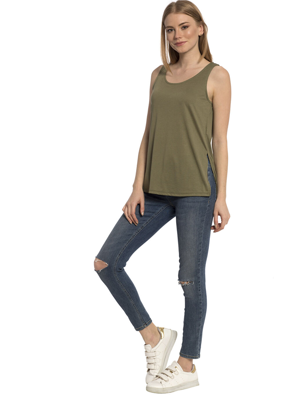 Débardeur KAKI Femme-2