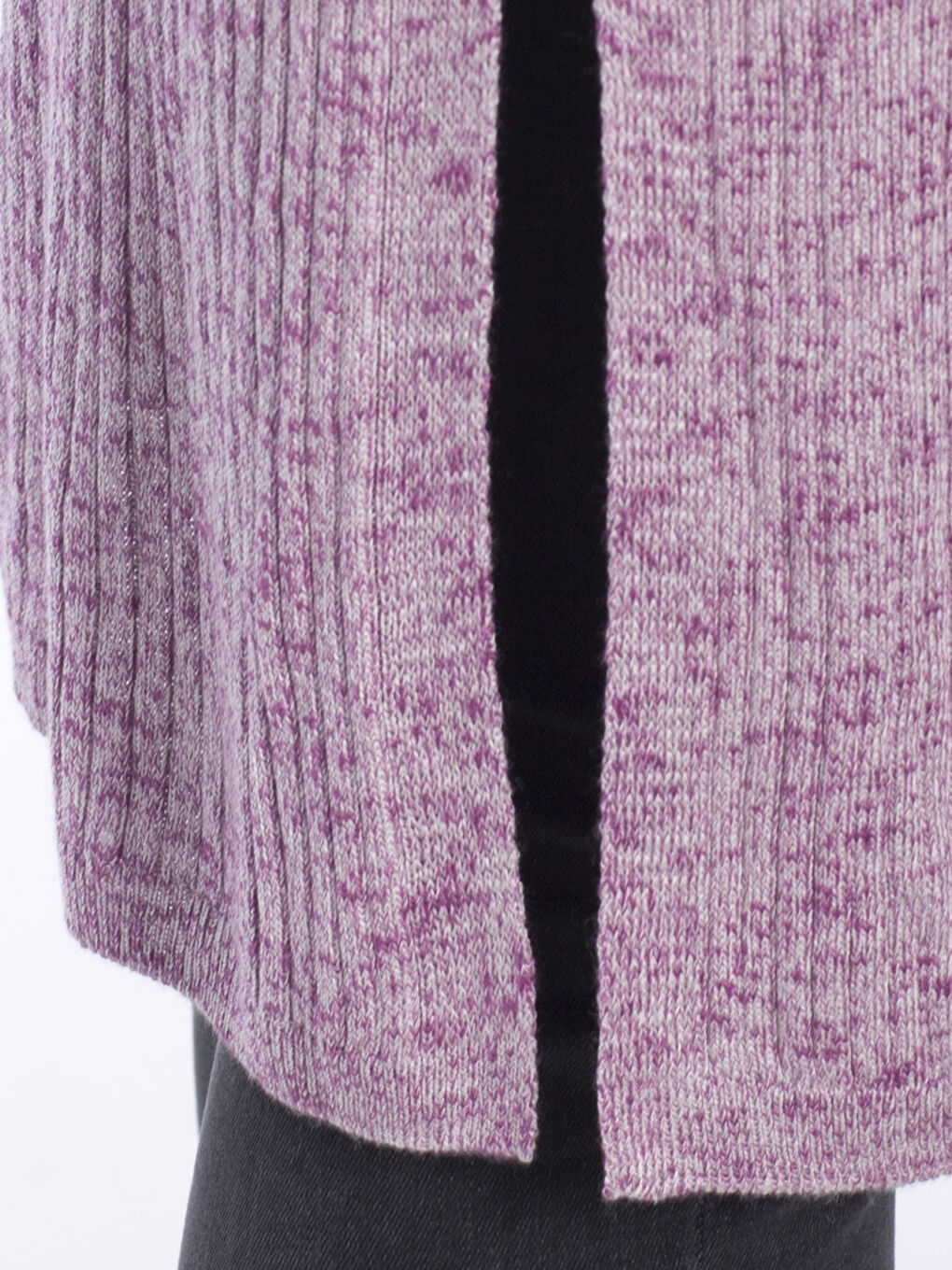 Mor İnce Triko Hırka-2