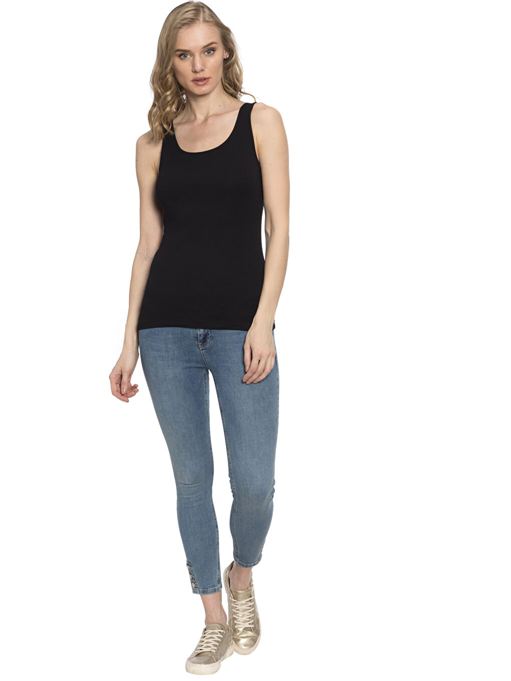 Woman BLACK Tank Top-2