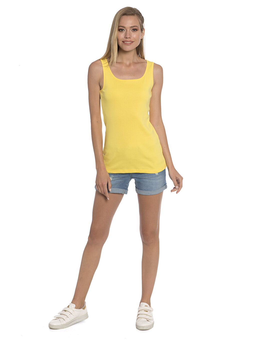 Débardeur JAUNE Femme-2