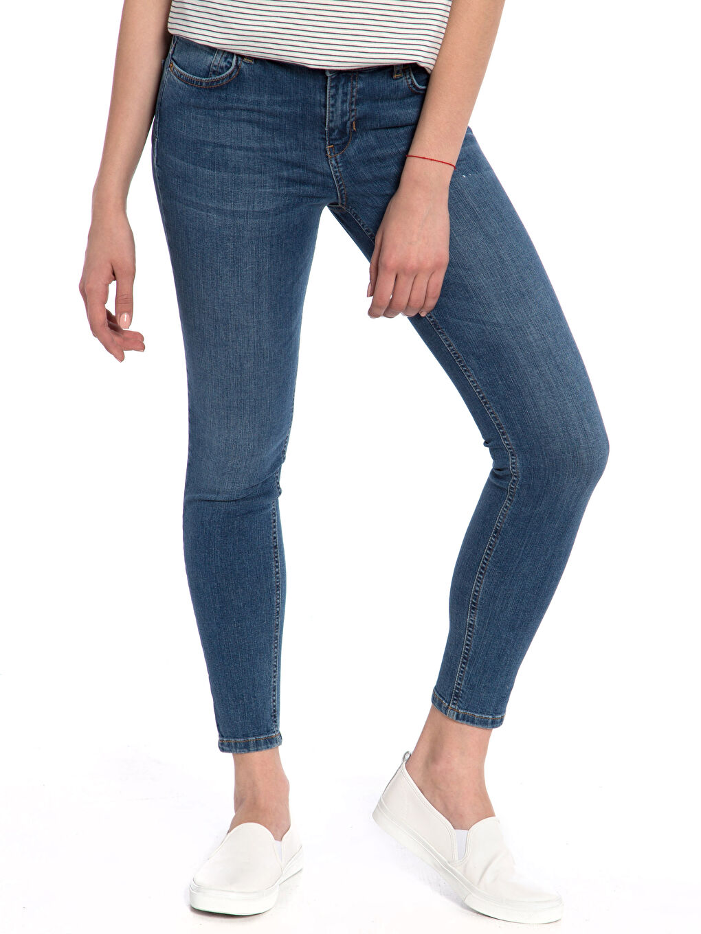 Orta İndigo Rodeo Jean Pantolon