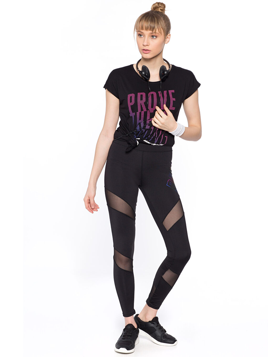 Yeni Siyah Spor Tayt-3