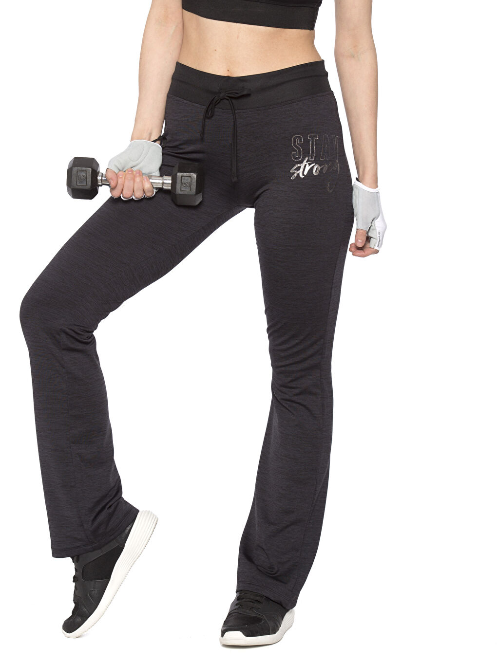 Antrasit Melanj Eşofman Altı