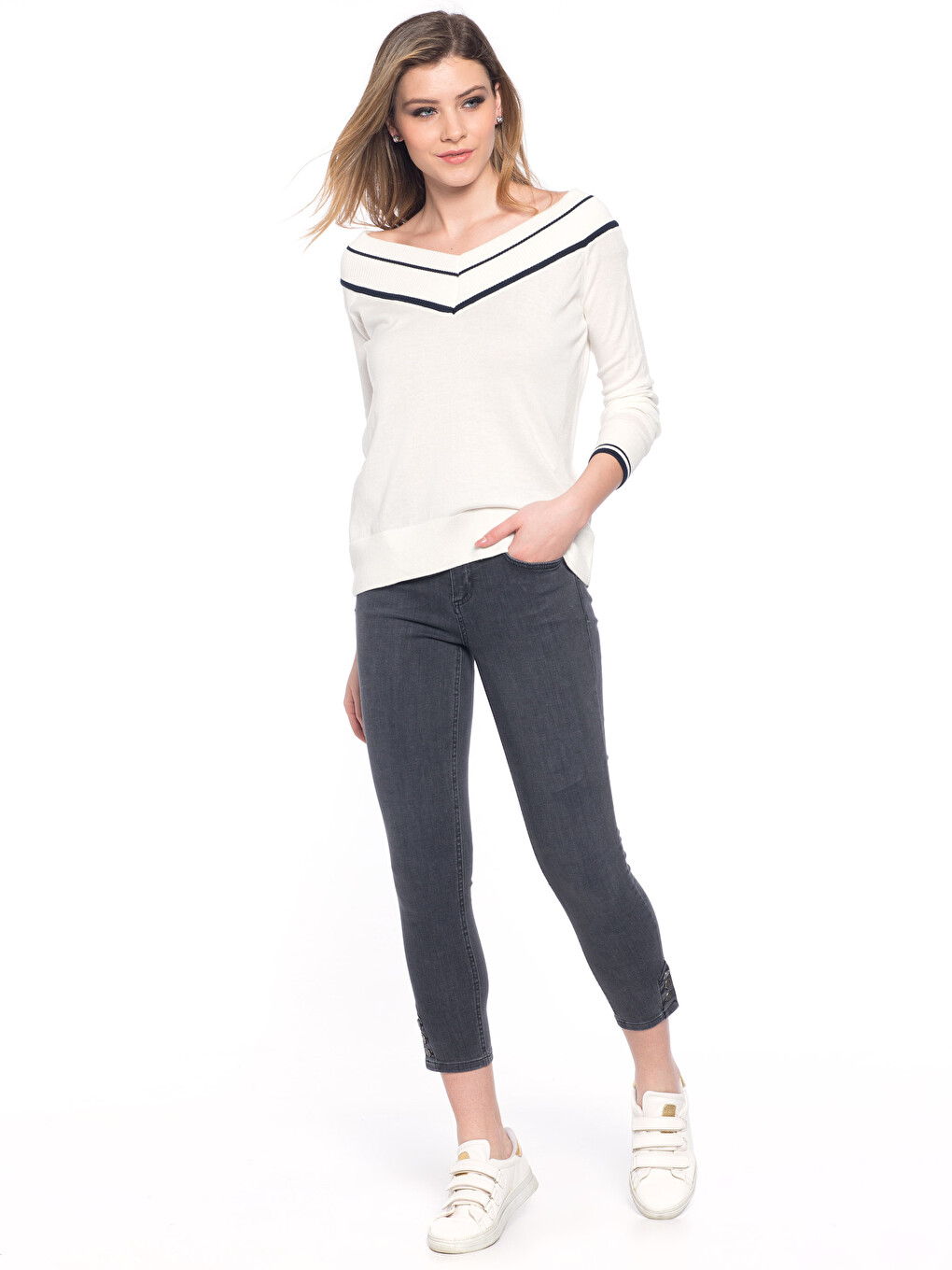 Woman Ecru Sweater-2