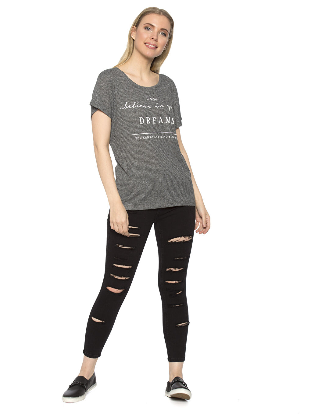 Antrasit Antrasıt Tişört-2