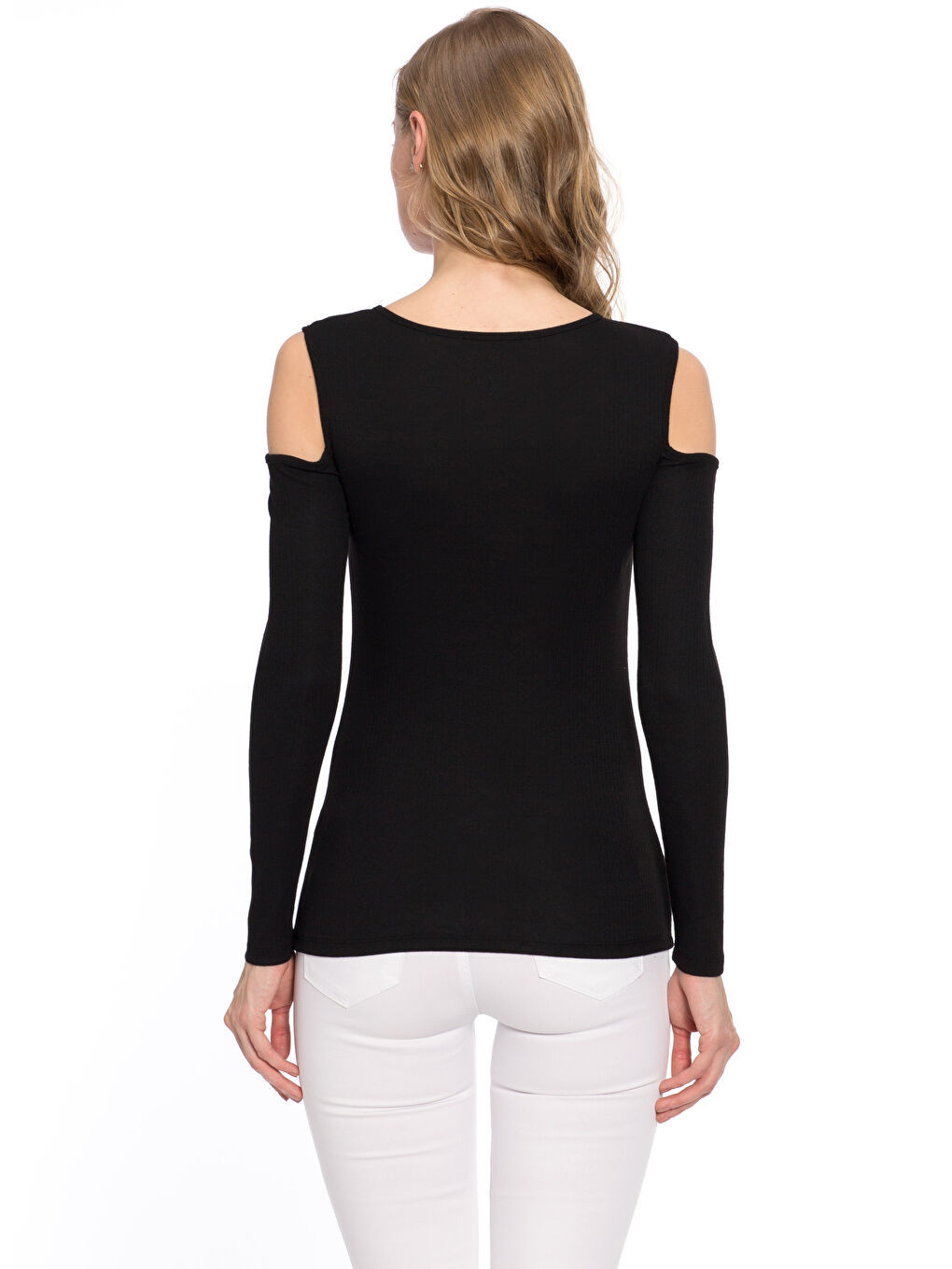 LCW Vision Woman BLACK T-Shirt -7Y9743Z8-CVL