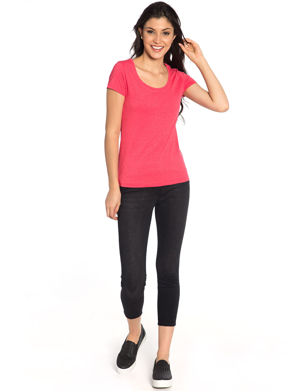T-shirt FUCHSIA Femme-2