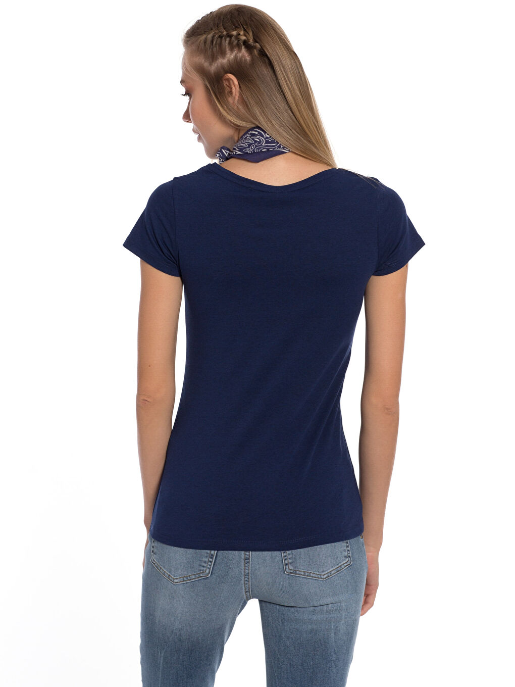 LCW Vision Frau INDIGO T-Shirt -7Y9744Z8-HXW