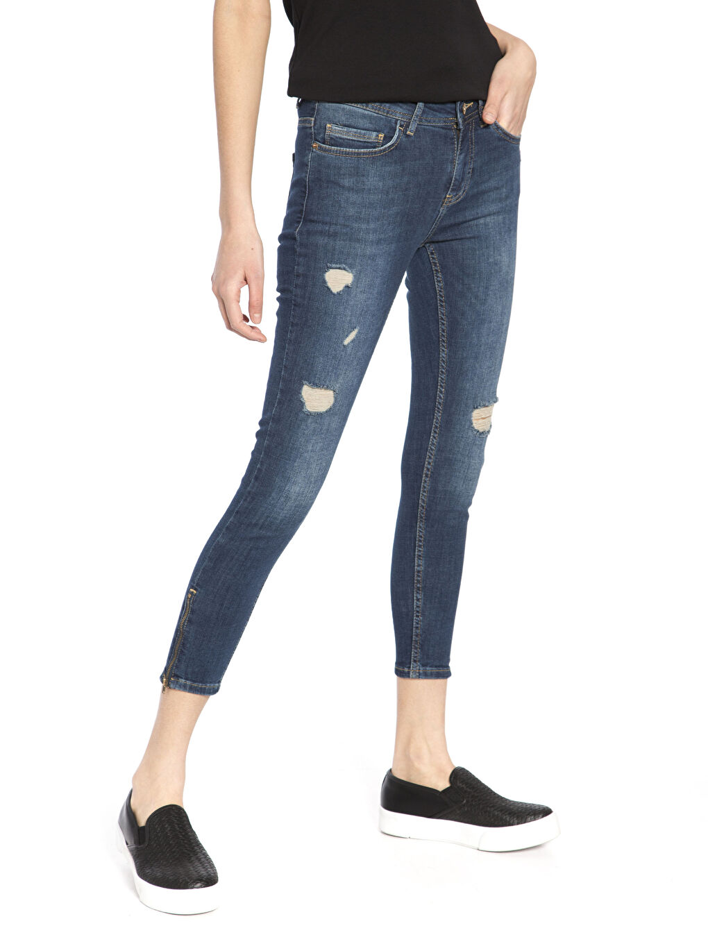 Orta İndigo Rodeo Jean Pantolon