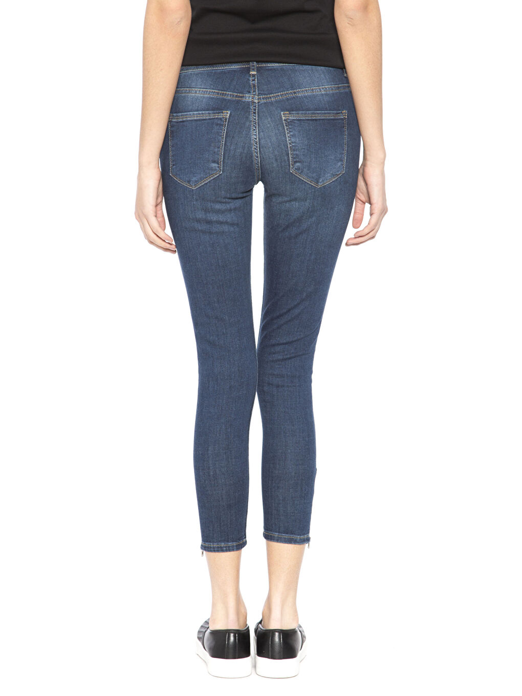 Orta İndigo Rodeo Jean Pantolon-1