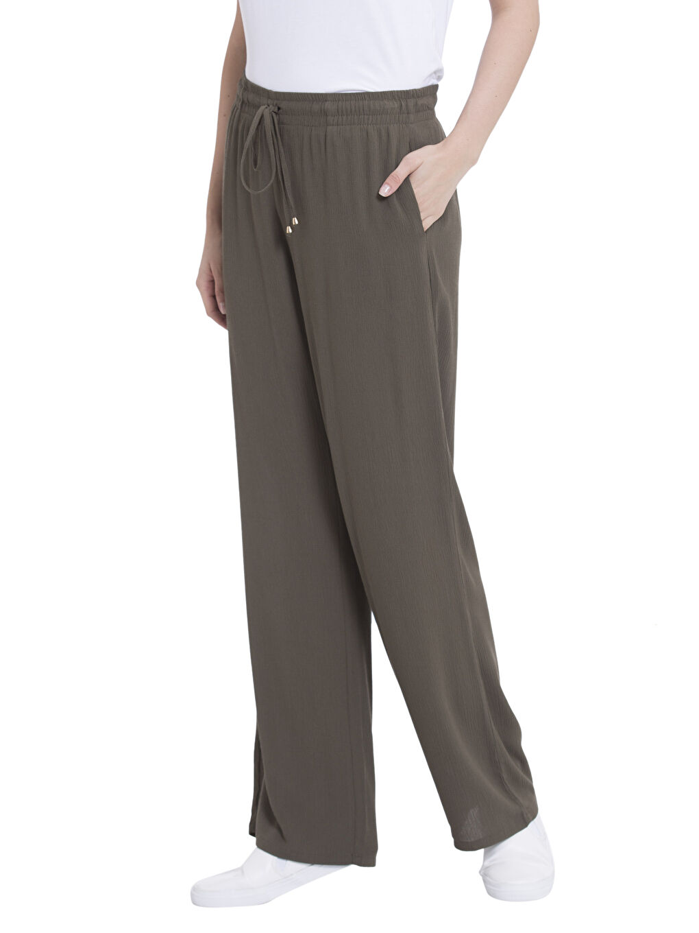 Woman KHAKI Trousers