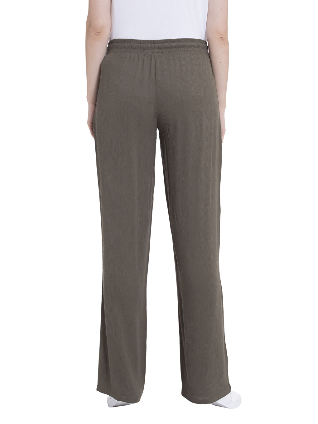 Woman KHAKI Trousers-1