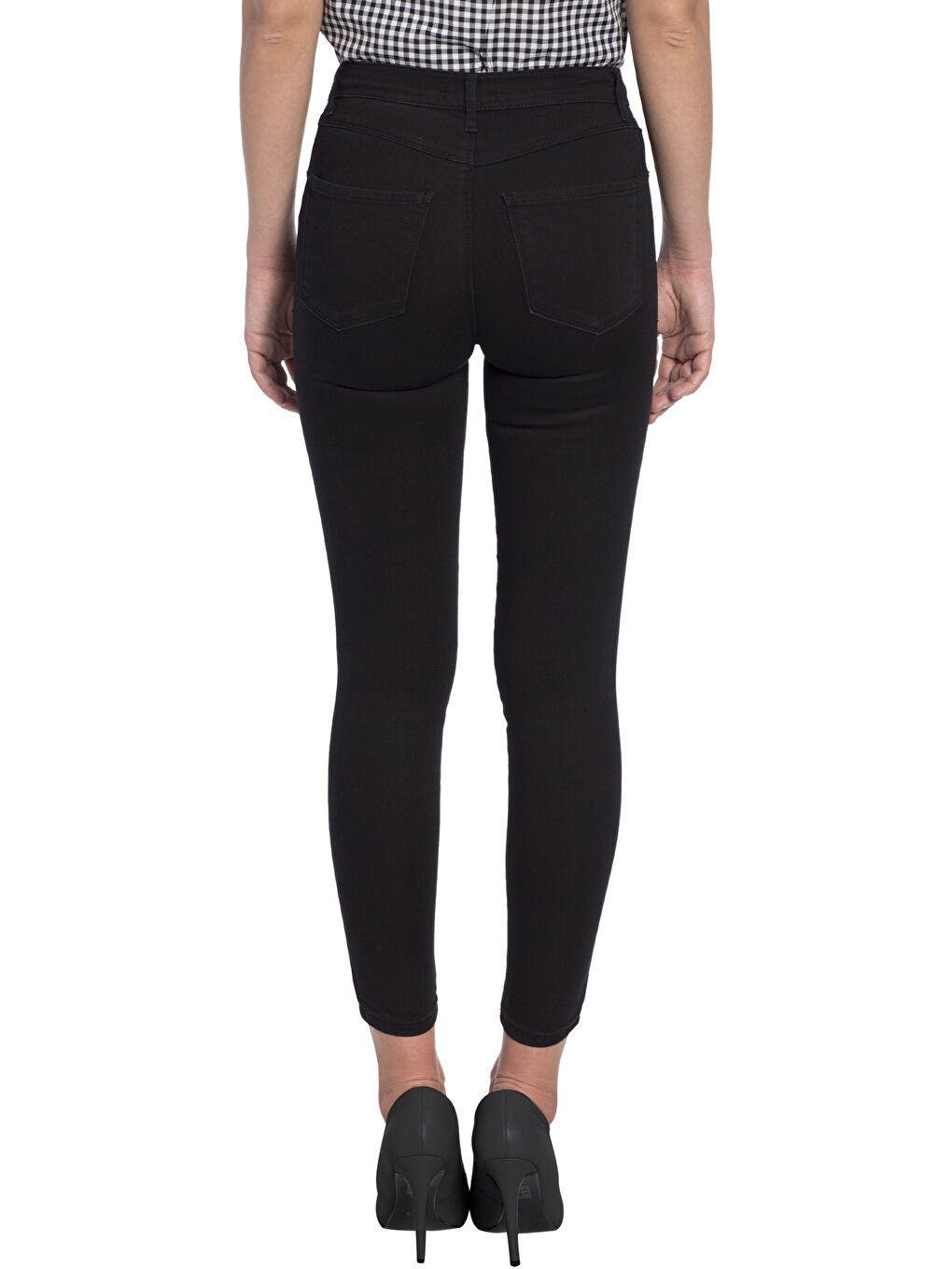 Siyah Rodeo Jean Pantolon-1