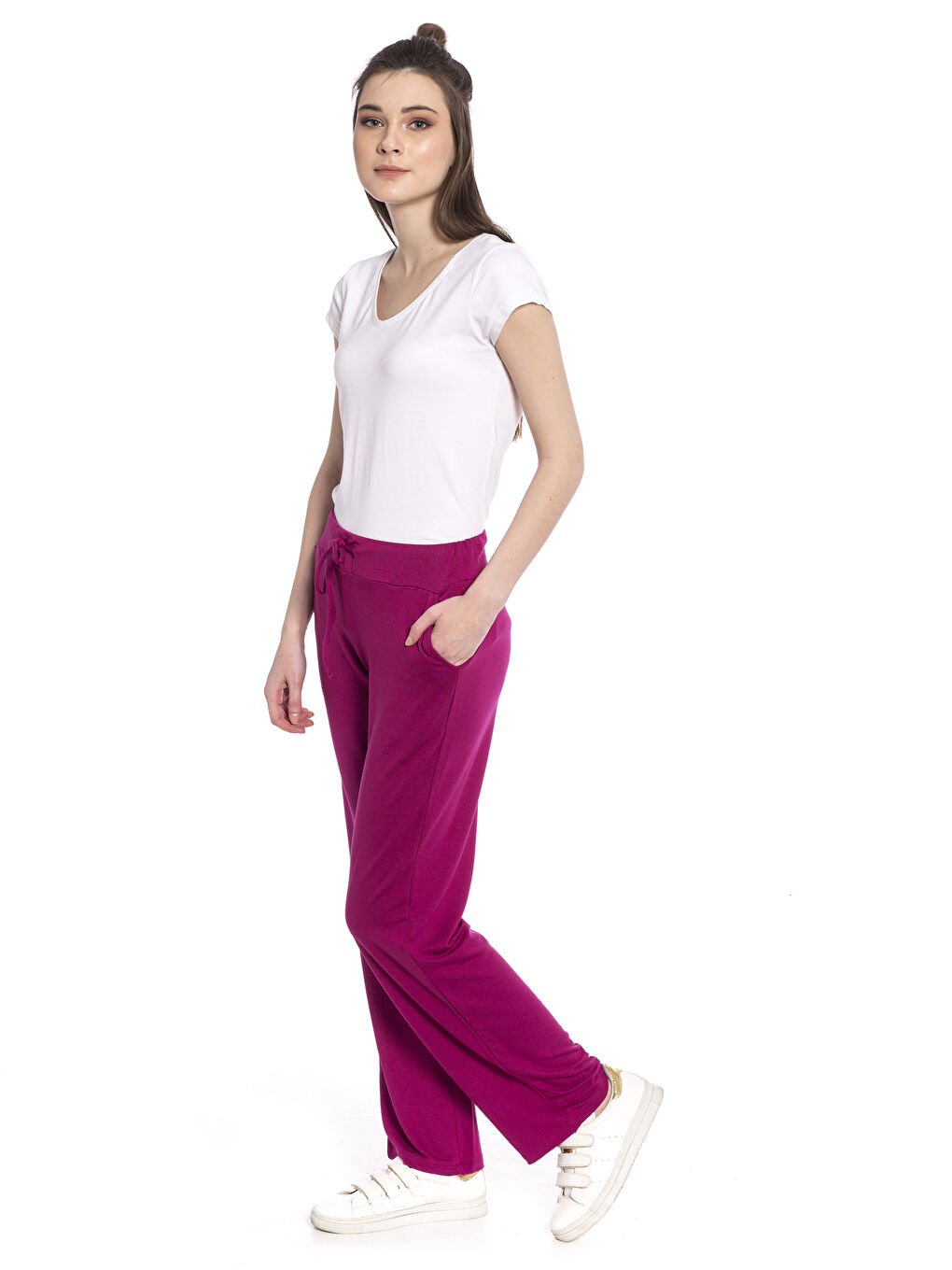Woman FUCHSIA Sweatpants-2