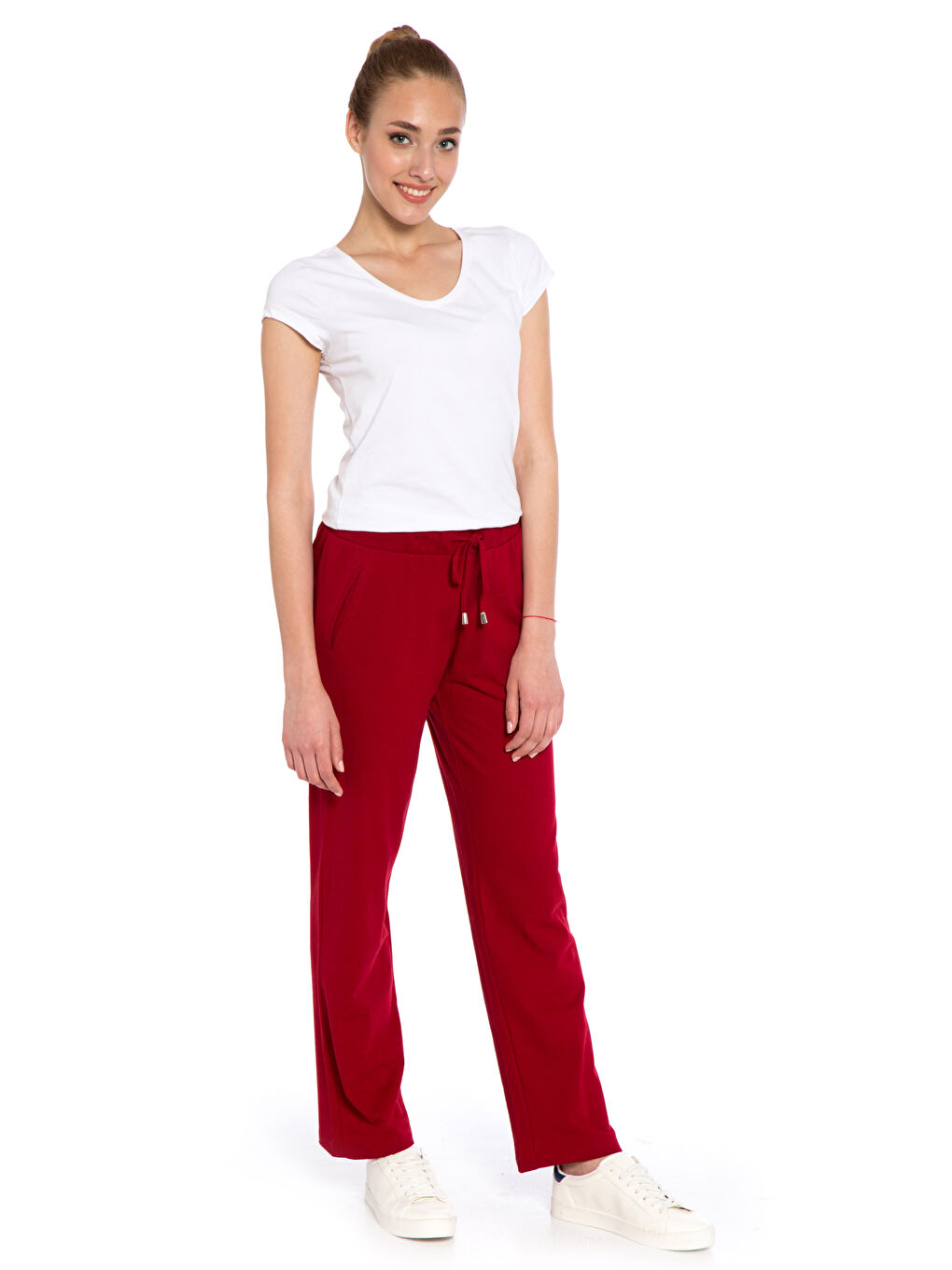 Woman RED Sweatpants-2