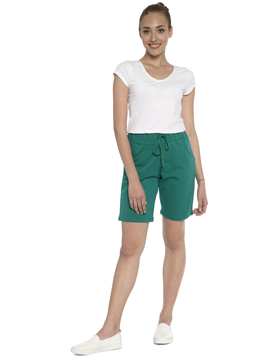 Woman GREEN Shorts-2
