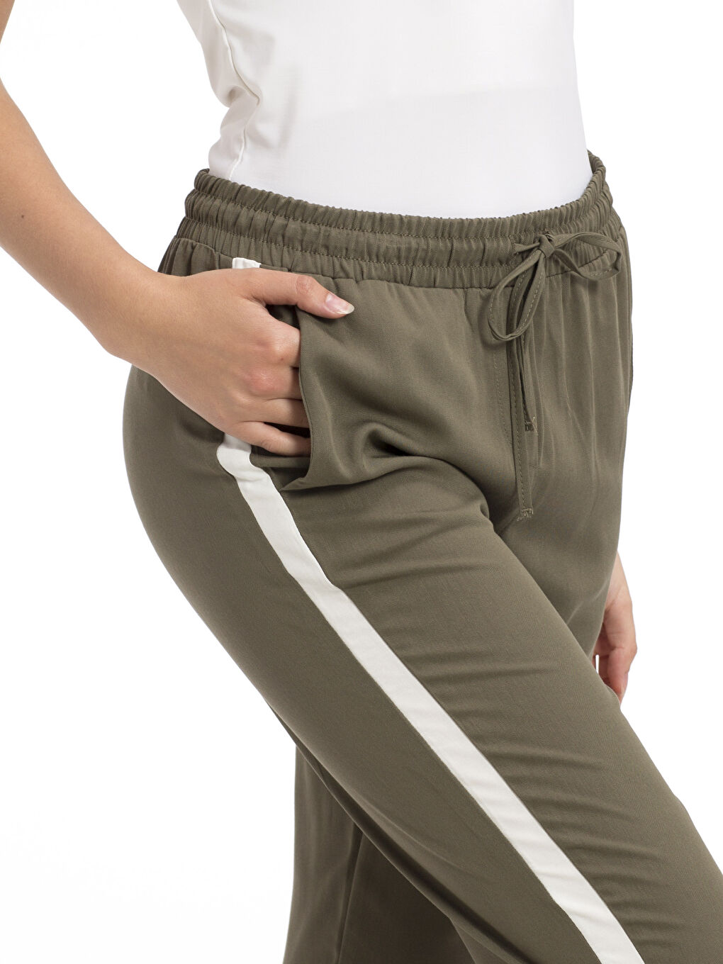 LCW Vision Woman KHAKI Trousers -7YI059Z8-E7P