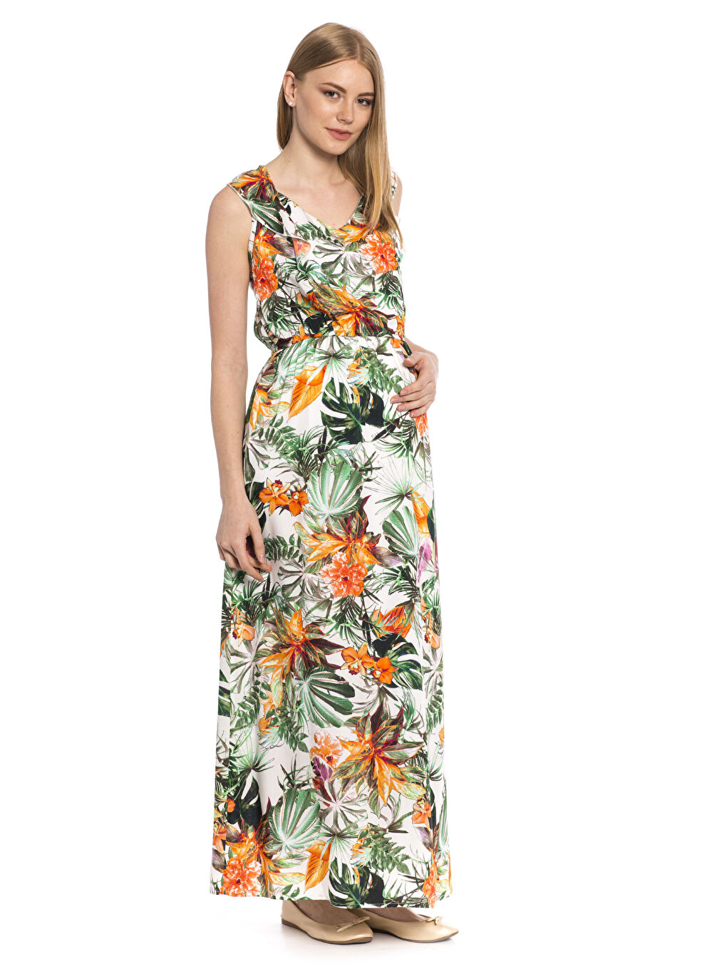 فستان اخضر نساء