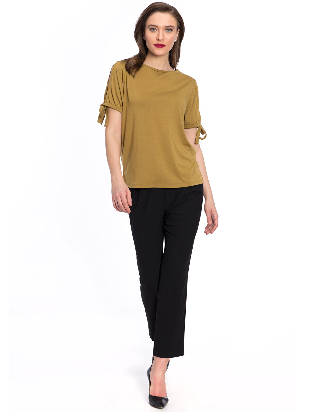 Zeytin Yeşili Tişört-3