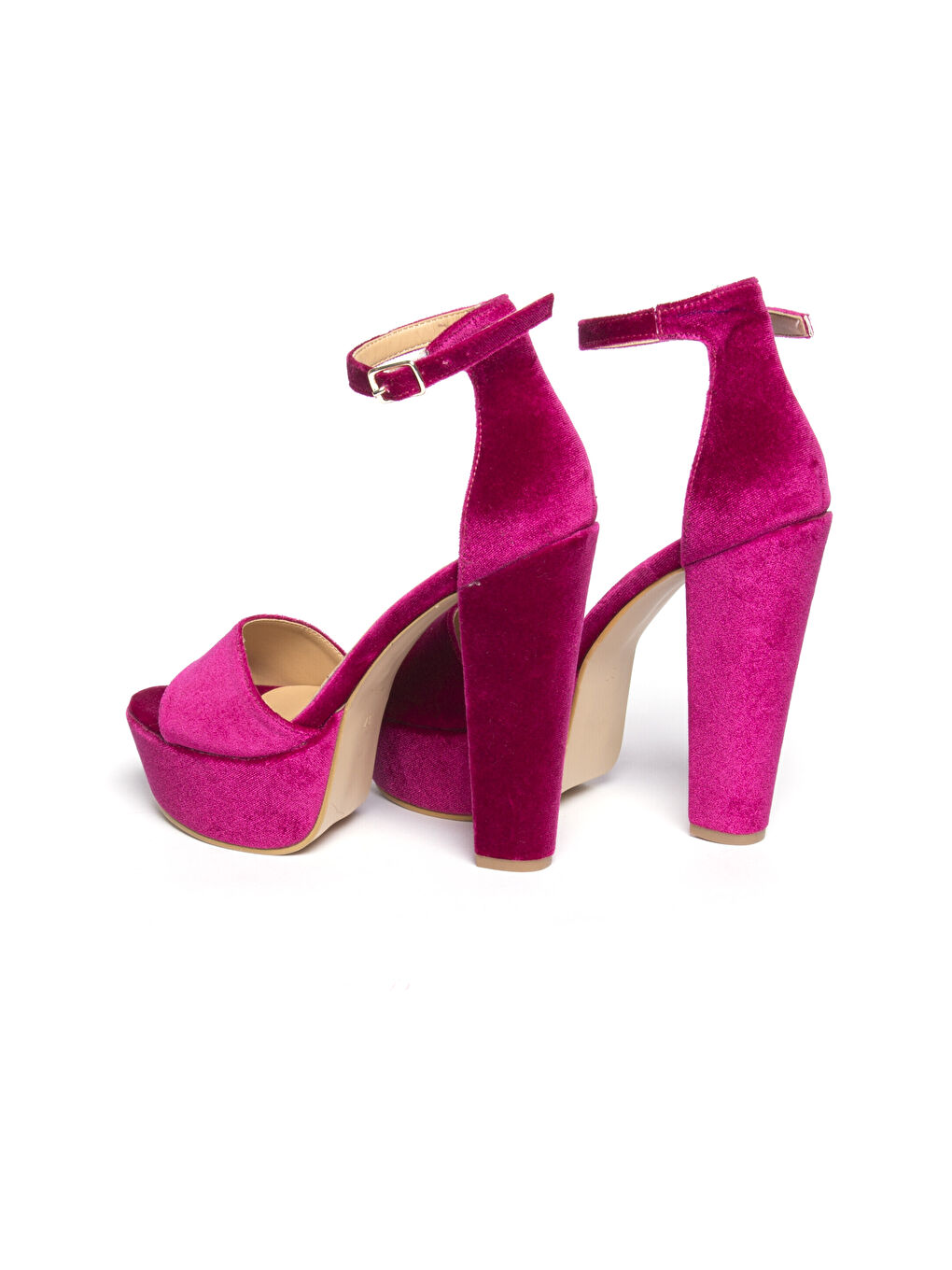 Fuşya Topuklu Ayakkabı-2