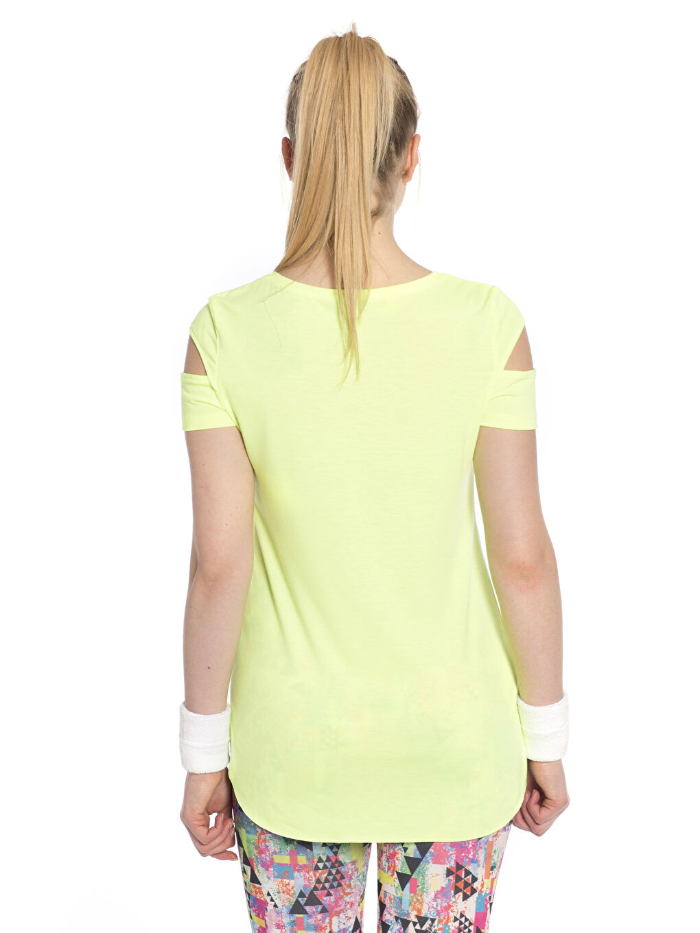 Neon Sarı Spor Tişört-1