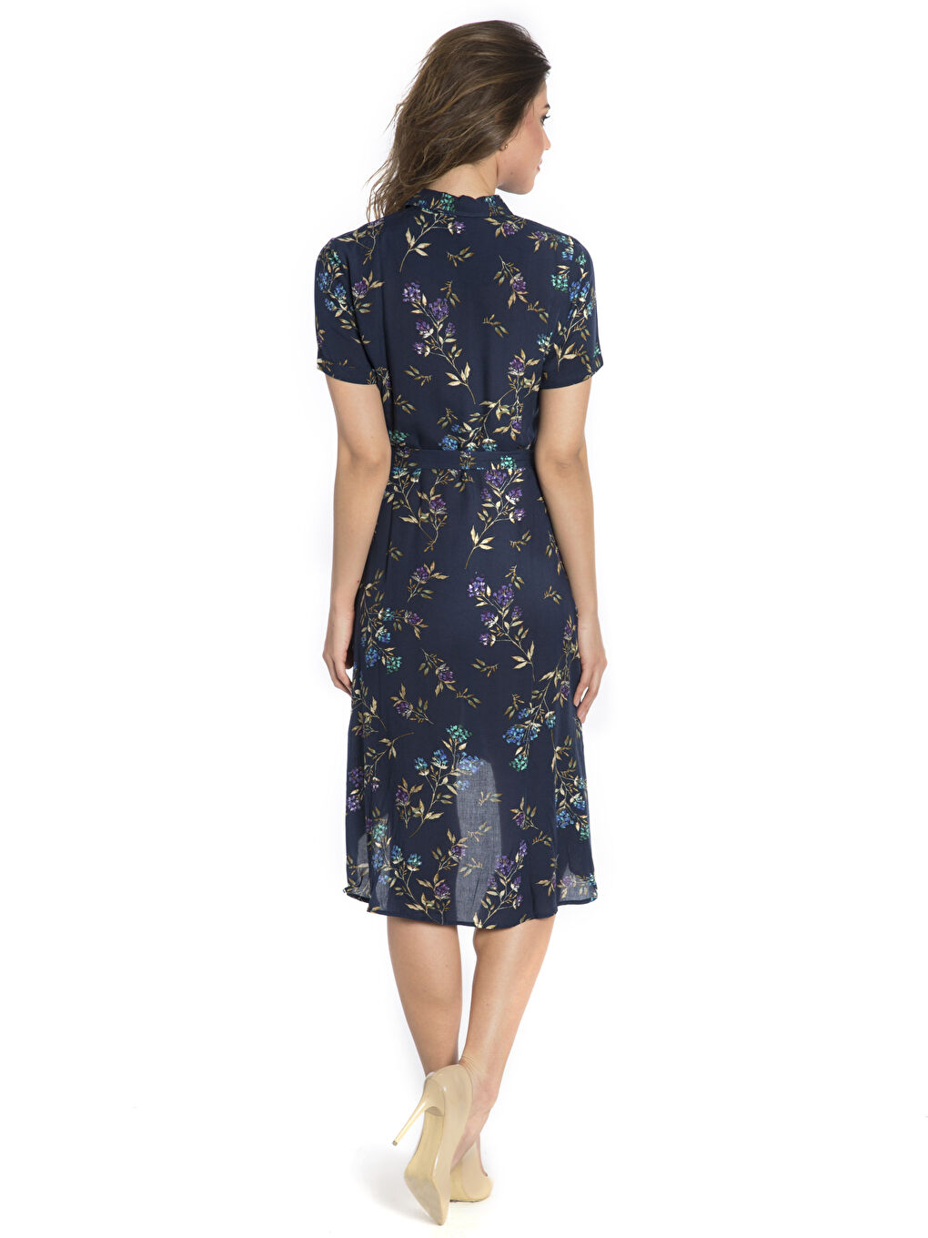 Frau DUNKELBLAU Kleid-1