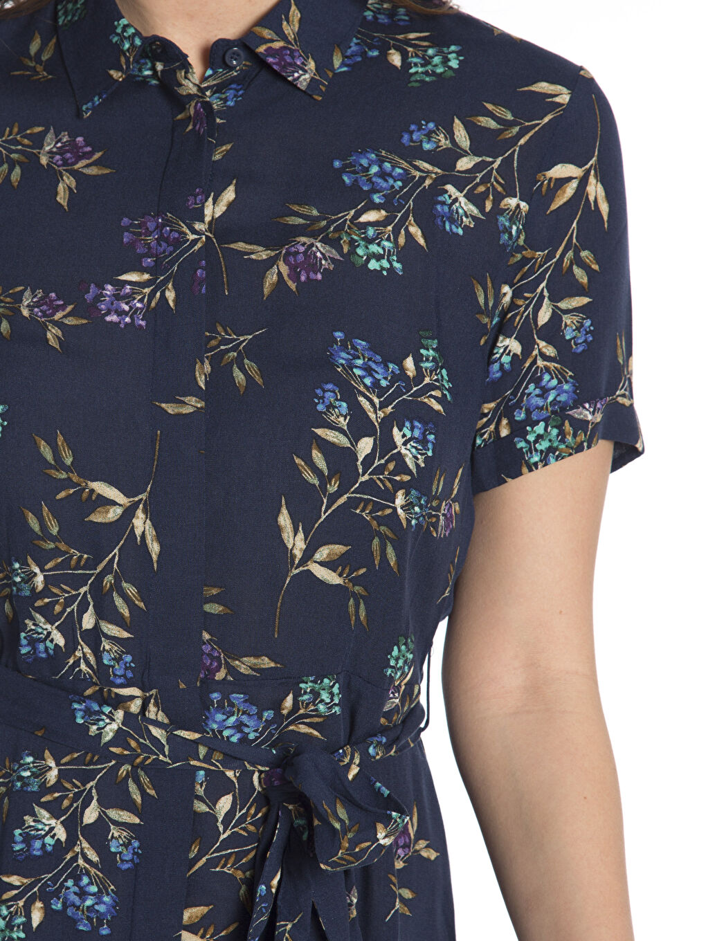 Frau DUNKELBLAU Kleid-2