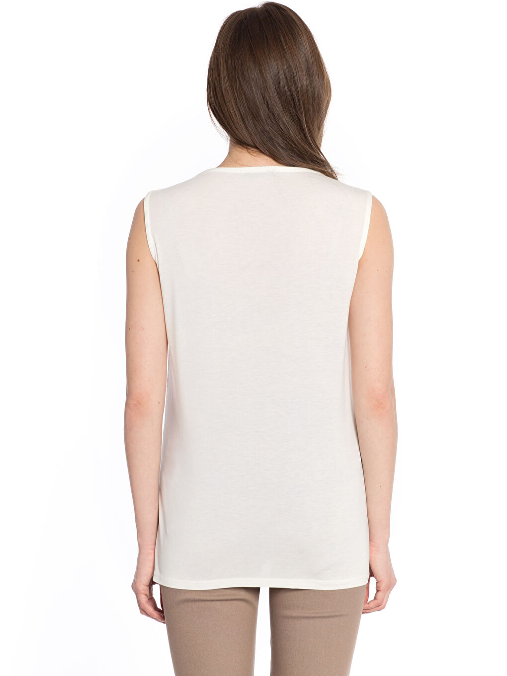 Woman ECRU Tank Top -7YJ060Z8-EEW