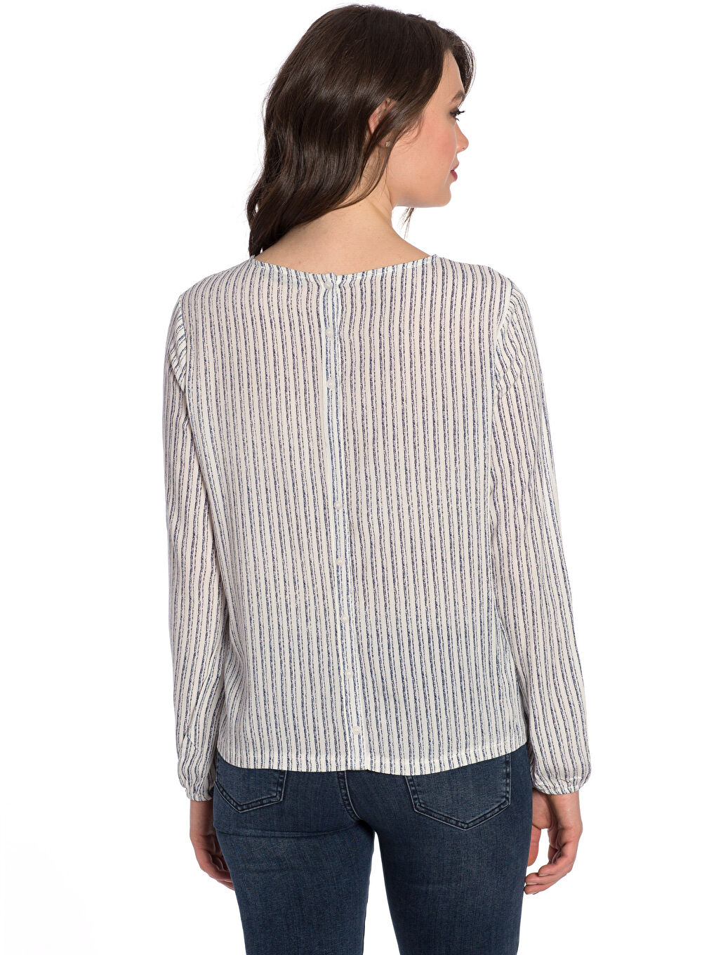 Beyaz-Açık Gri-Koyu Mavi Bluz-1