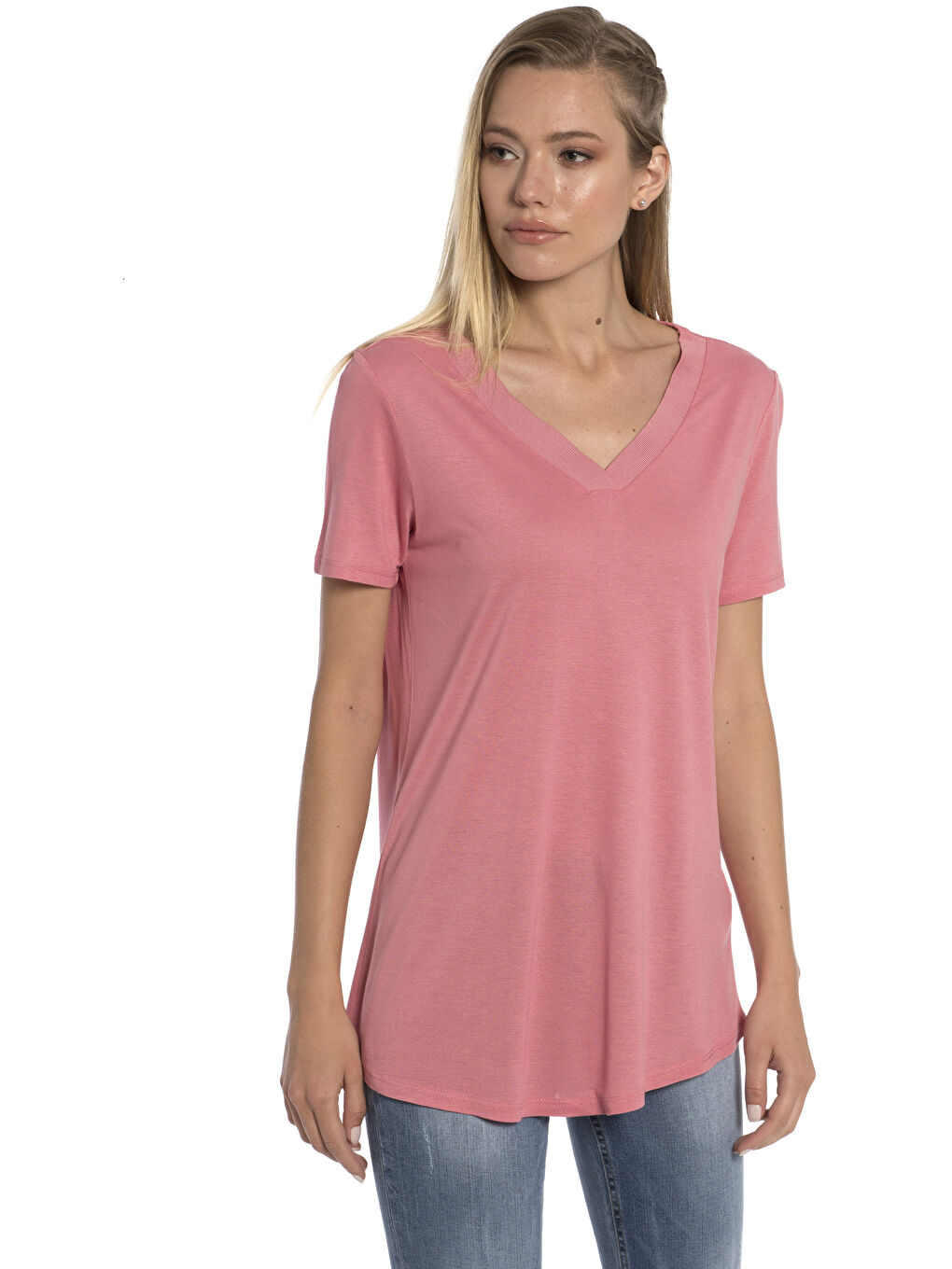 تي شيرت وردى نساء