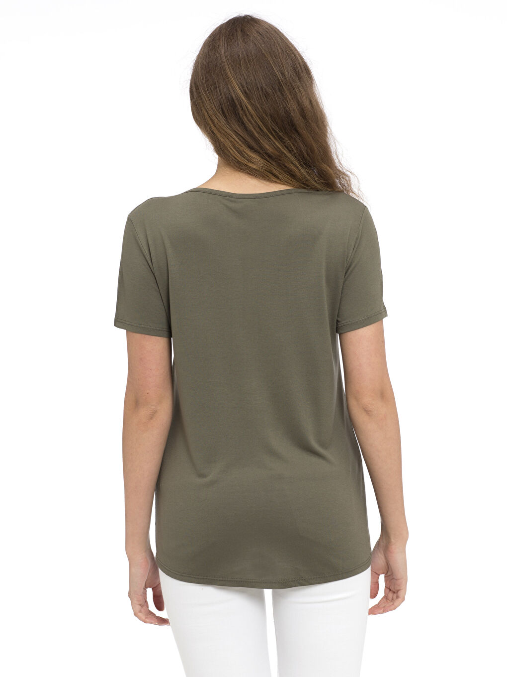 Woman KHAKI T-Shirt-1