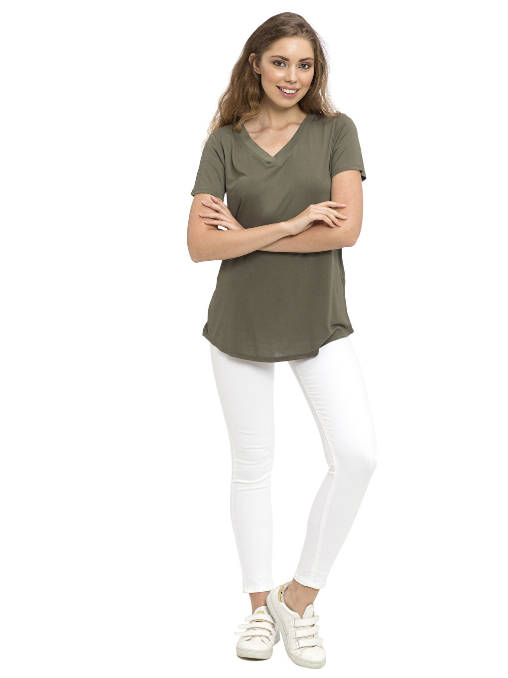 Woman KHAKI T-Shirt-2