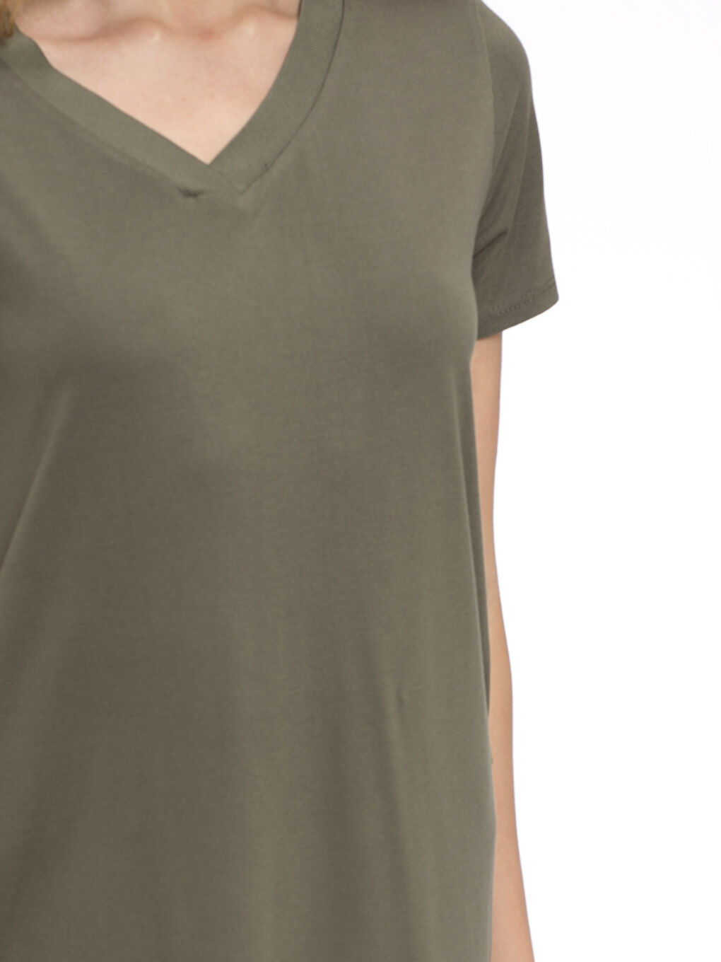 Woman KHAKI T-Shirt-3