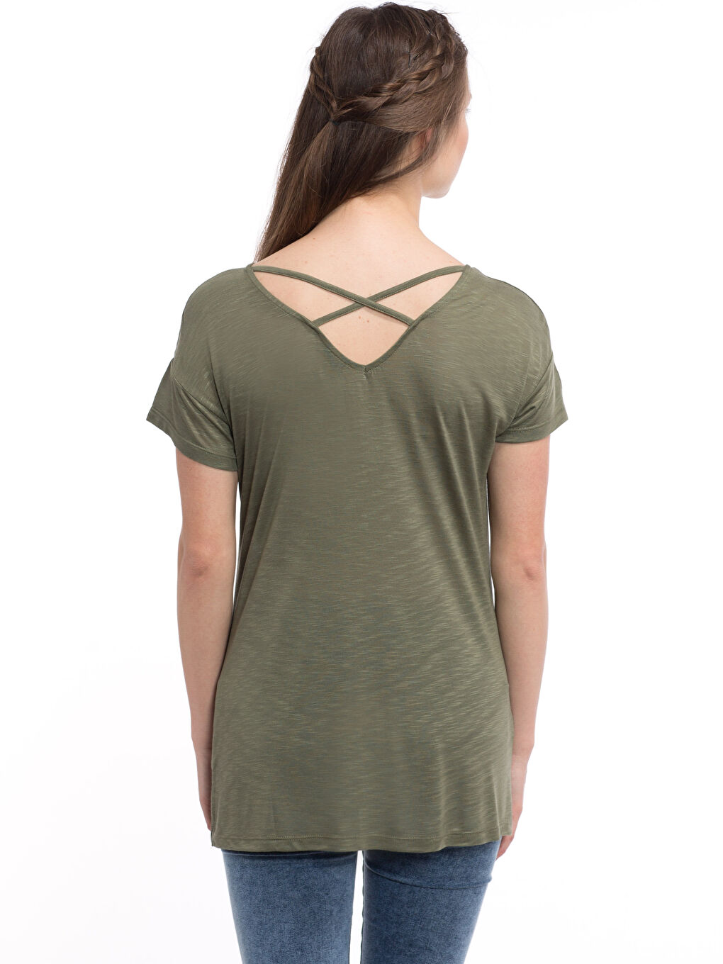 LCW Vision Woman KHAKI T-Shirt -7YK034Z8-JWJ