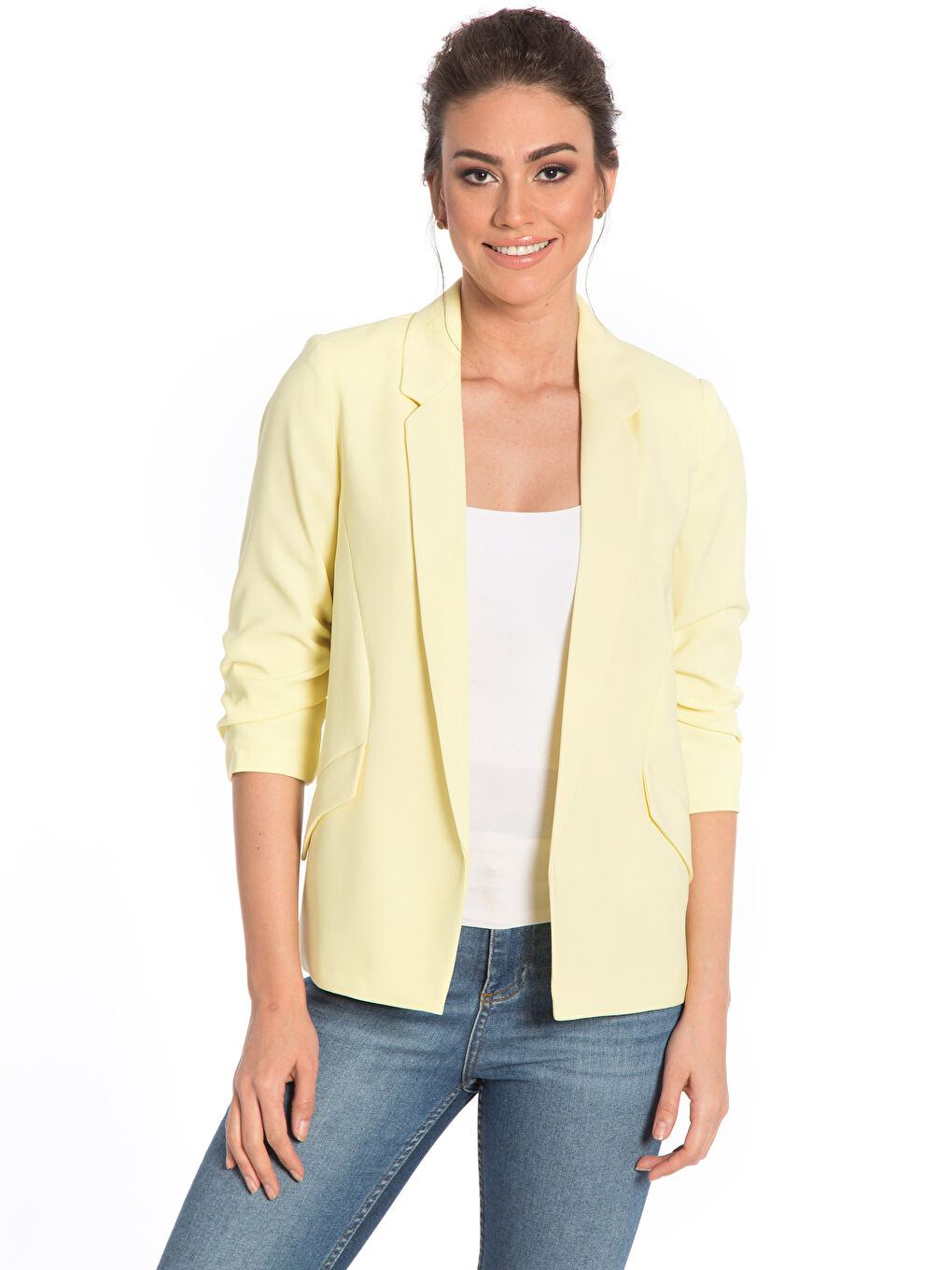 Veste JAUNE Femme-1