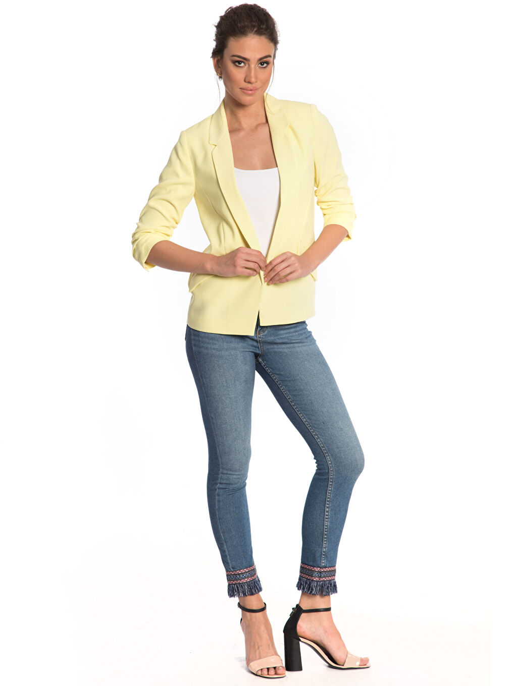Veste JAUNE Femme-3