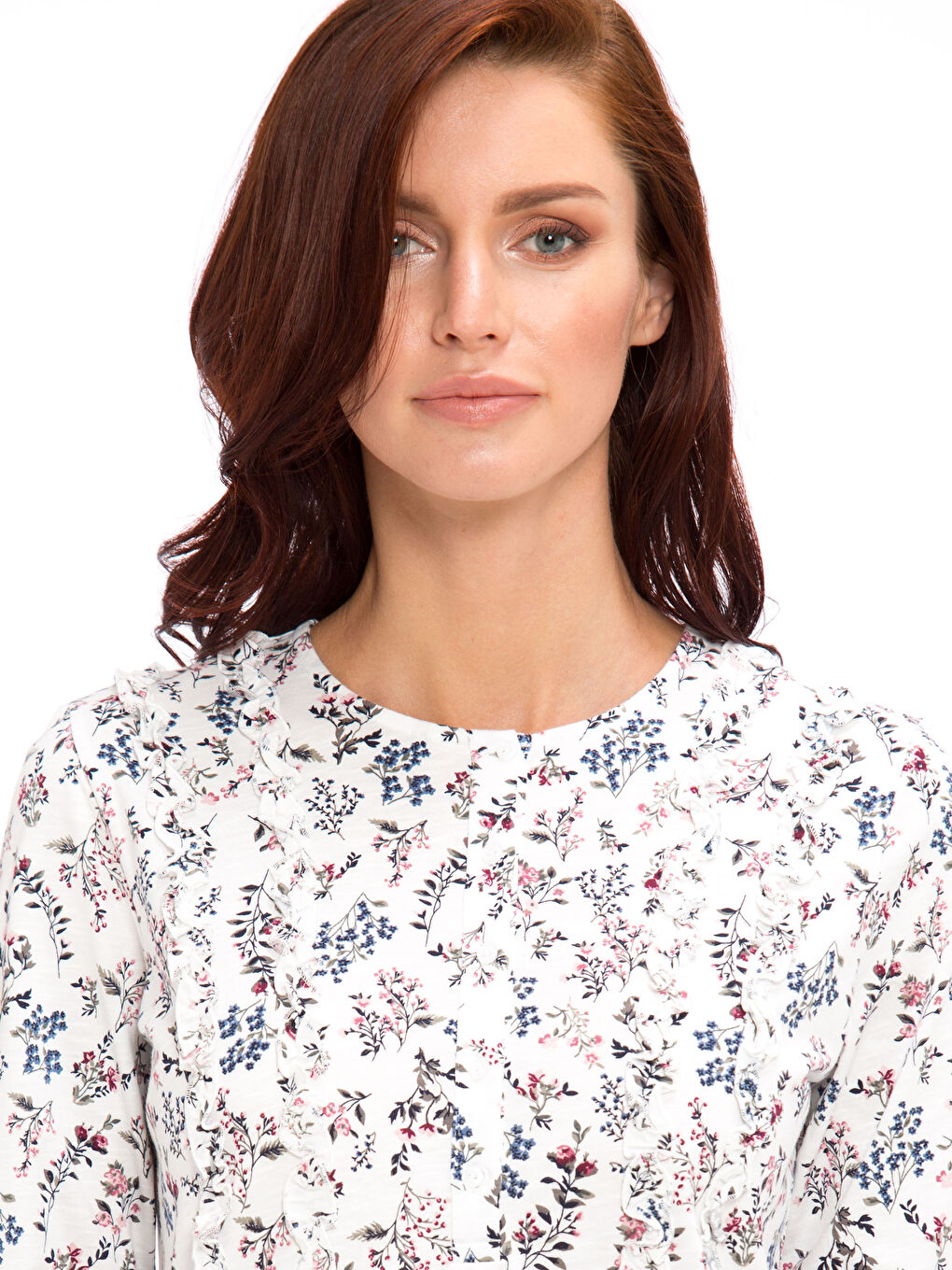 Ekru Baskılı Tişört-3