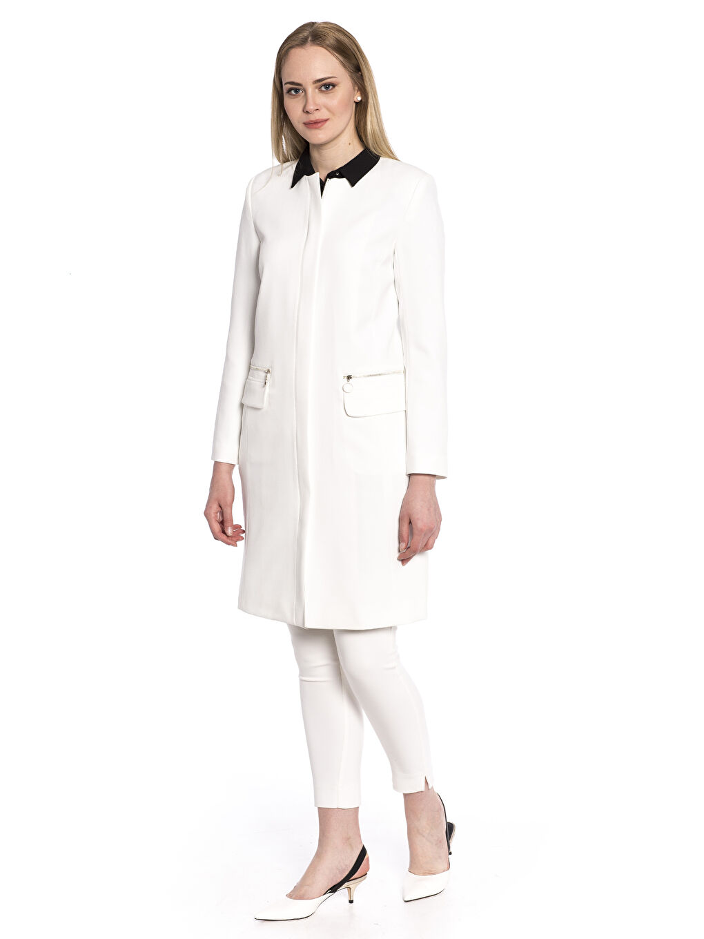 Woman WHITE Coat-2