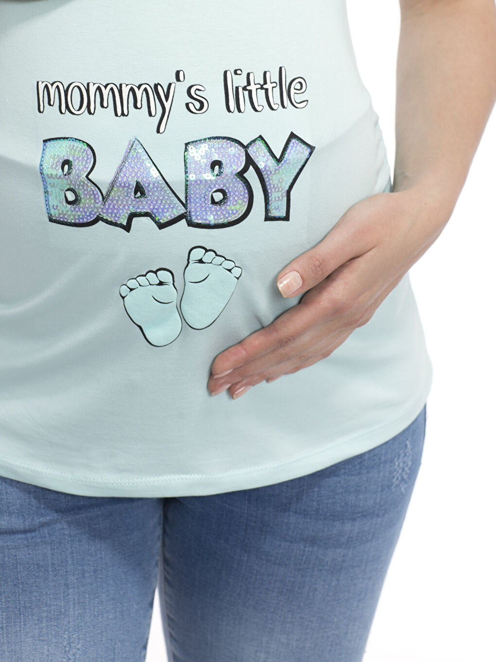 Turkuaz Su Mavisi Tişört-3