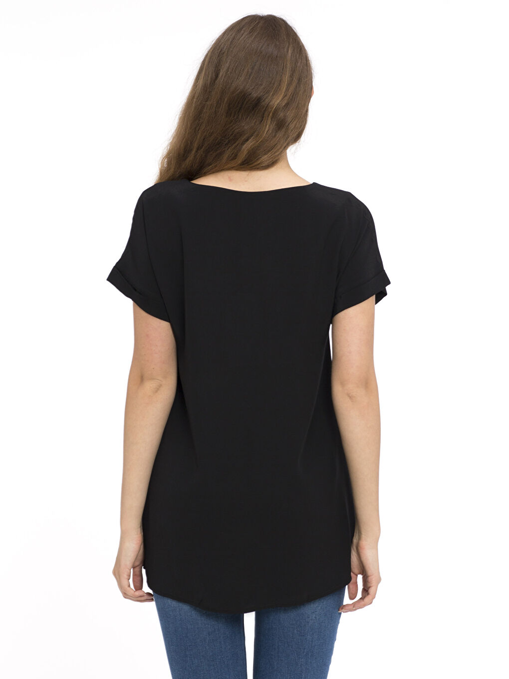 LCWAIKIKI Maternity Woman BLACK Blouse -7YB322Z8-CVL