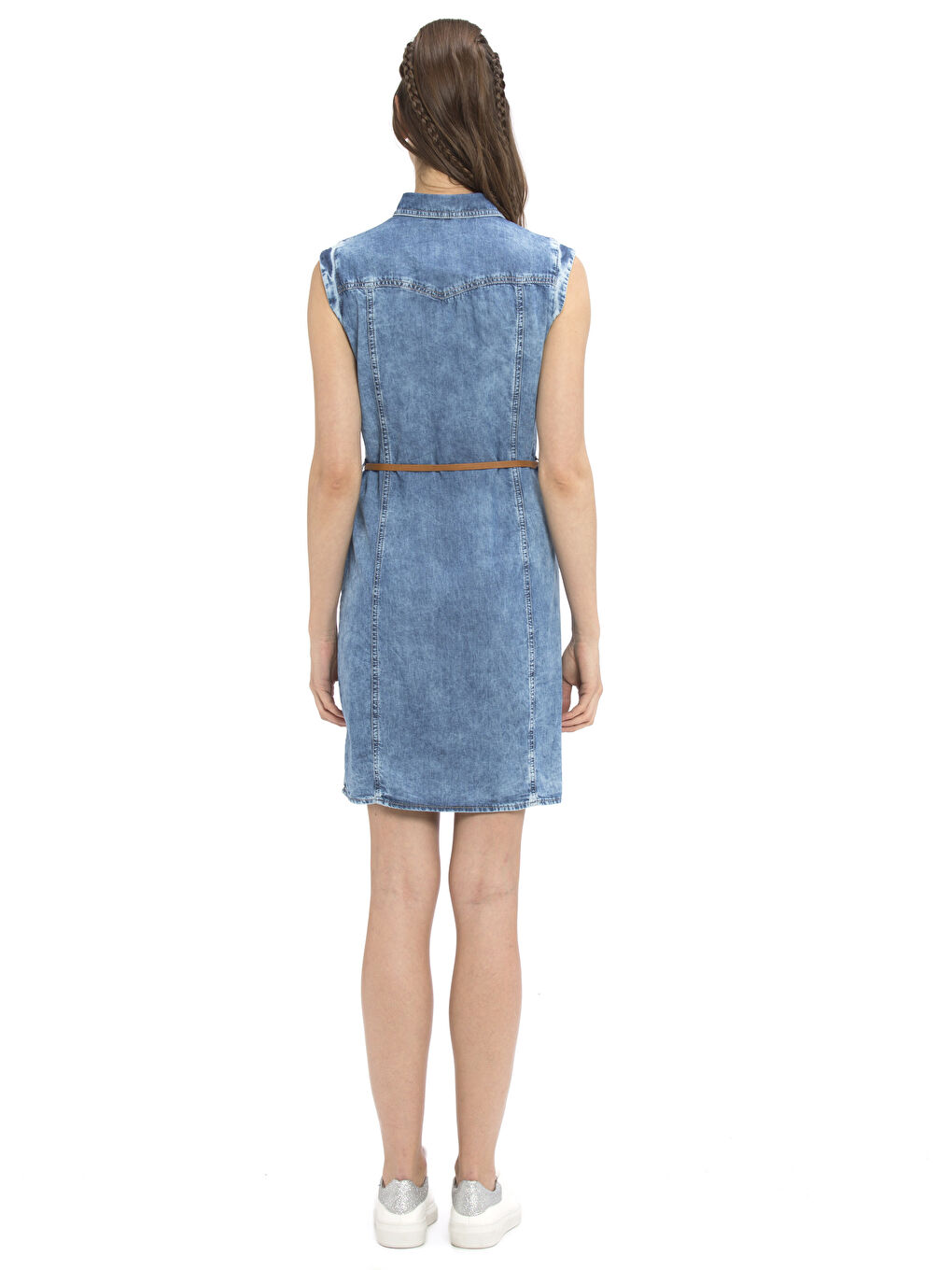 Woman INDIGO Denim Dress-1