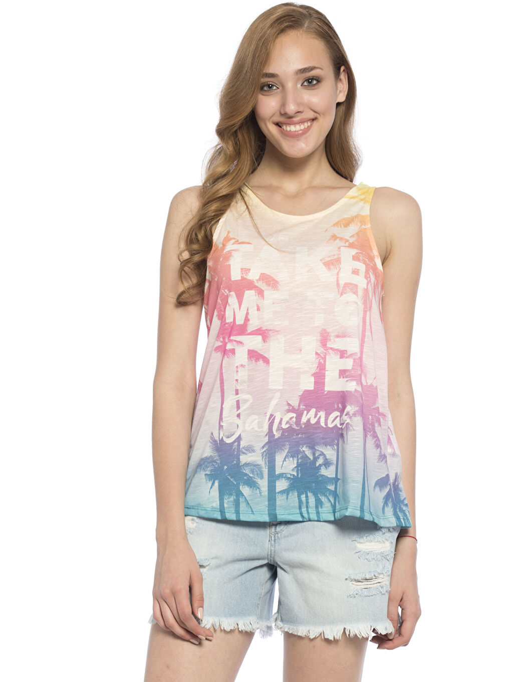 Woman MIX Tank Top -7YB502Z8-F9C