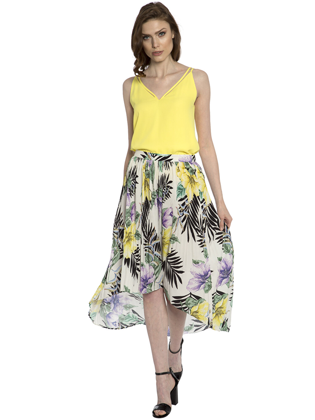 Woman Yellow Blouse-3