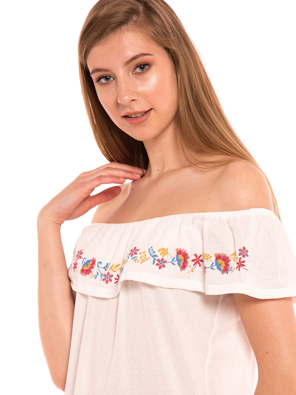 LCW Vision Woman ECRU T-Shirt -7YC976Z8-DPQ