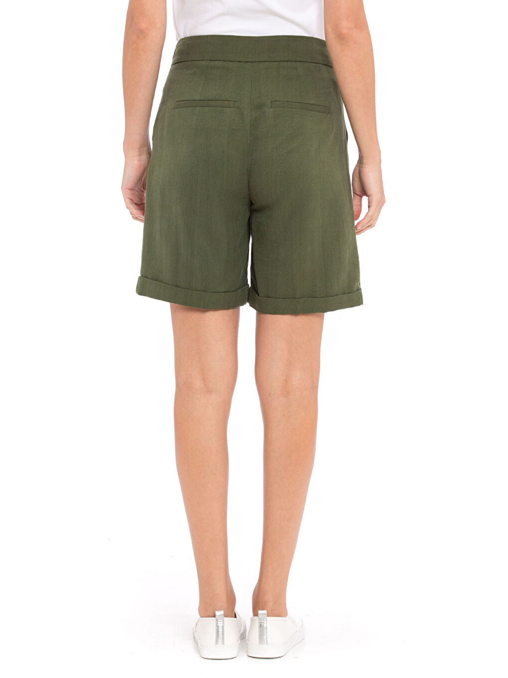 Woman GREEN Shorts-1