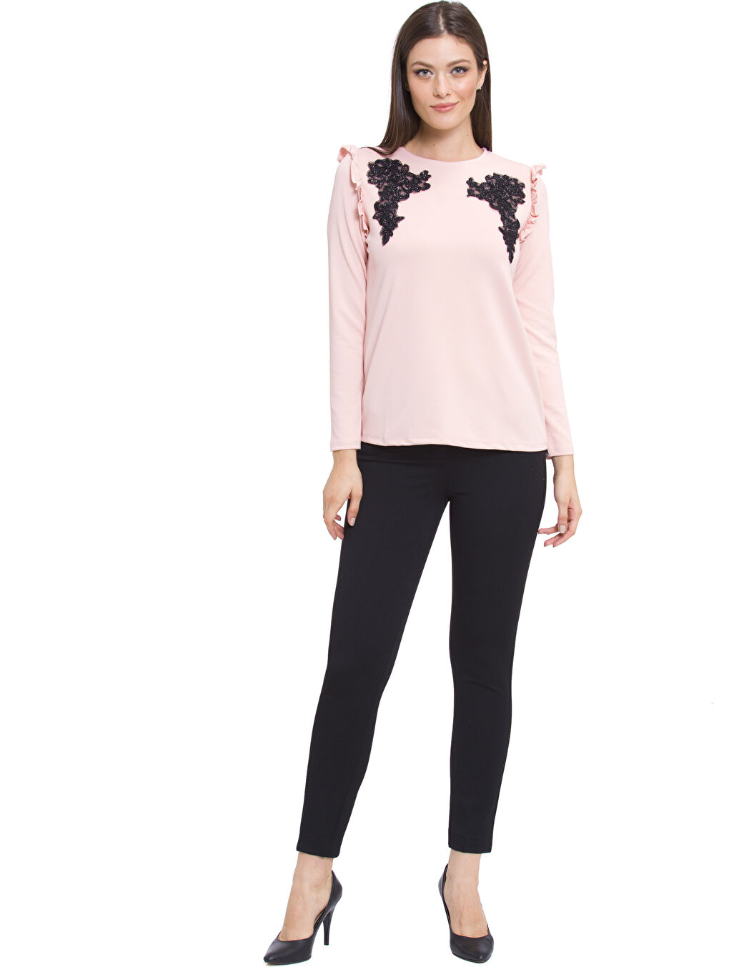 تي شيرت وردى نساء-2